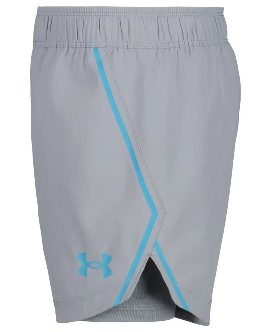 Детские шорты с отражающим логотипом, размер 2T-7 Under Armour, серый — фото 4