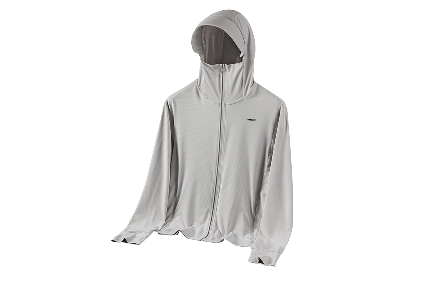 

Однотонная универсальная одежда для рыбалки с защитой от солнца Unisex BAGE, лунно-голубой стиль