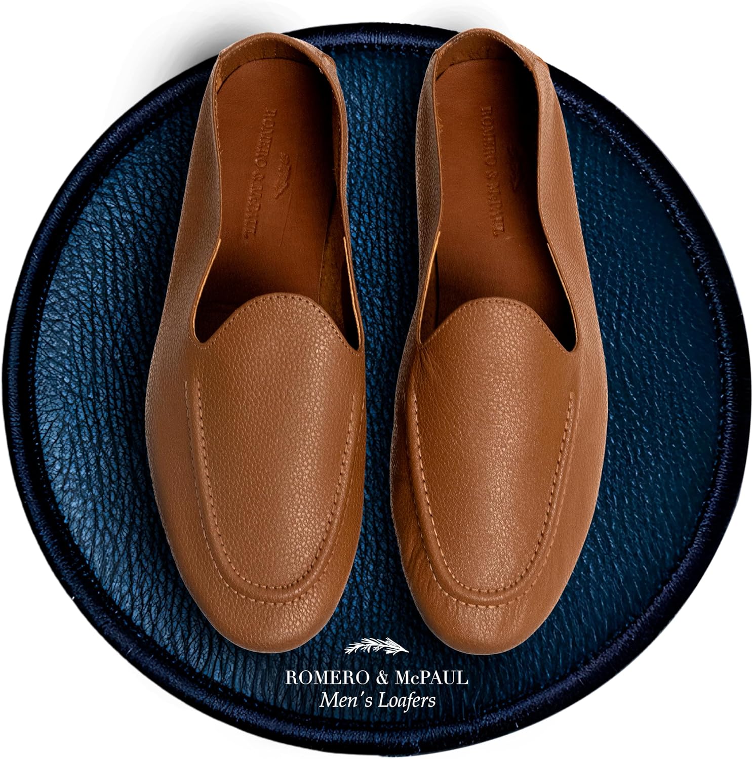 

Мужские повседневные туфли Romero McPaul El Guante, Лоферы для мужчин, вдохновленные Хулио Иглесиасом, Мягкие и гибкие Romero & Mcpaul, Camel