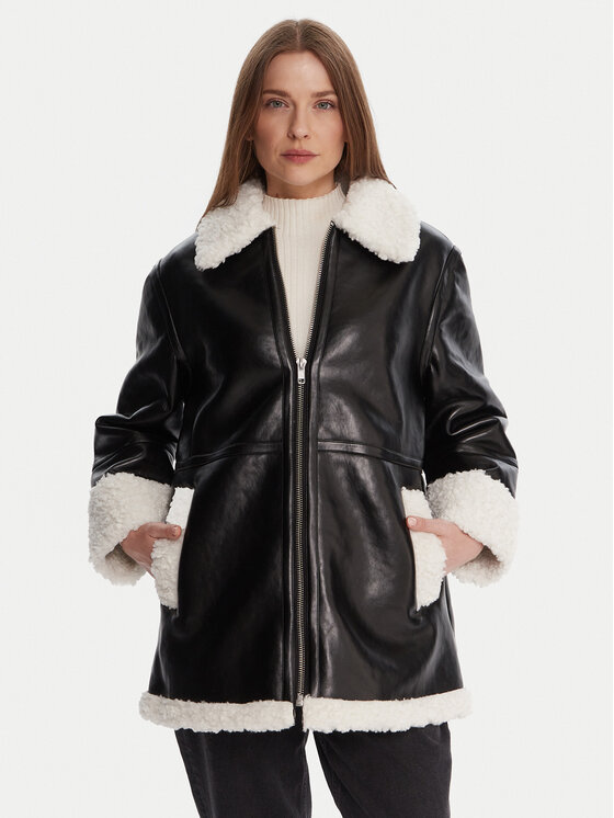 

Куртка из искусственной кожи regular fit 70ZAL French Connection, черный