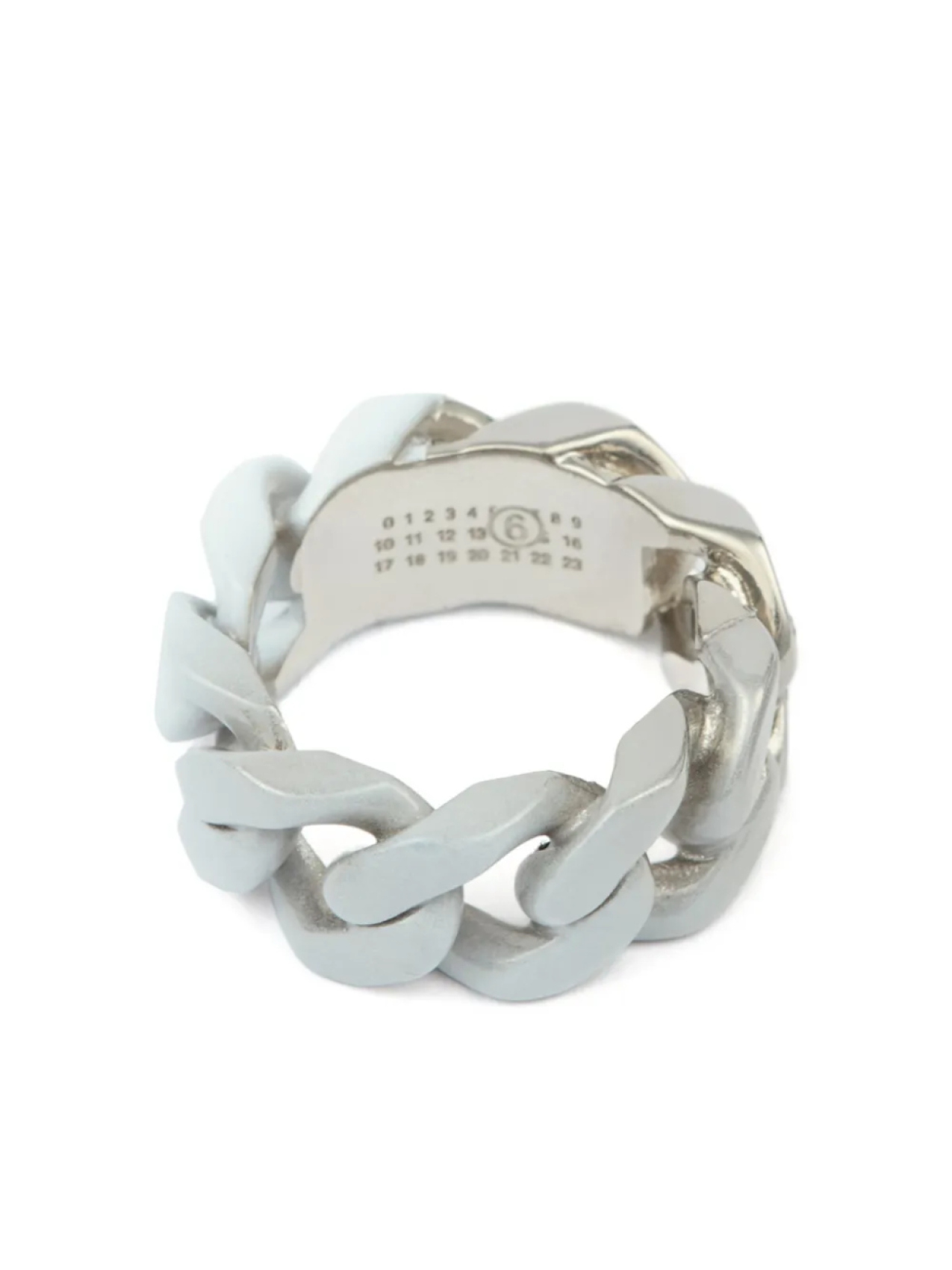 

MM6 Maison Margiela кольцо Numeric, серебряный