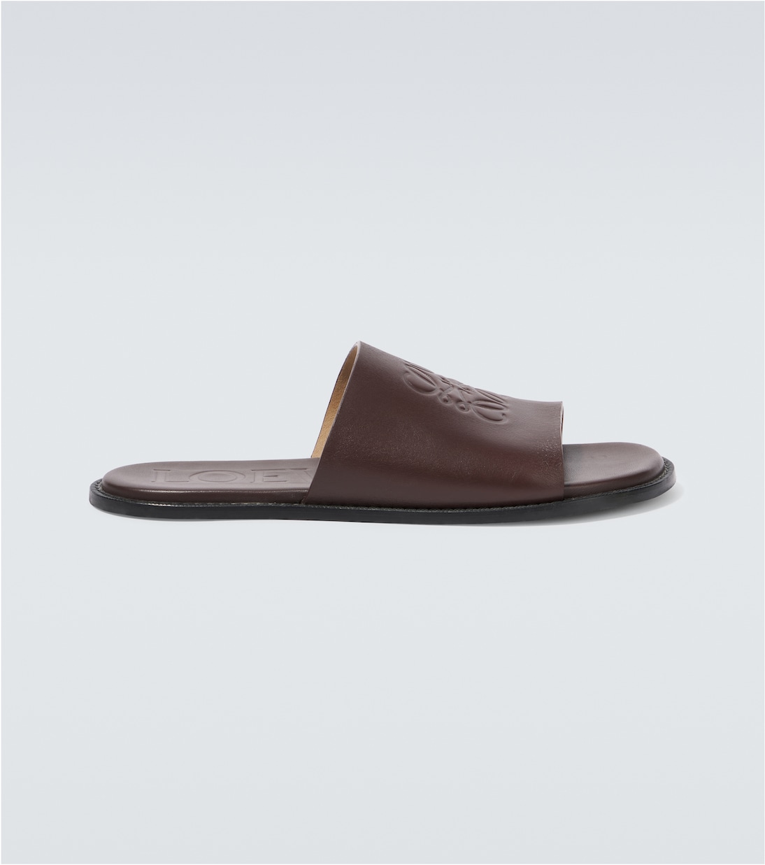

Сандалии Paula's Ibiza Flex Anagram из кожи Loewe, Oxblood
