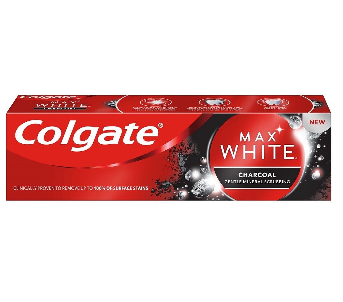 

Colgate Max White Charcoal Зубная паста, 75 ml