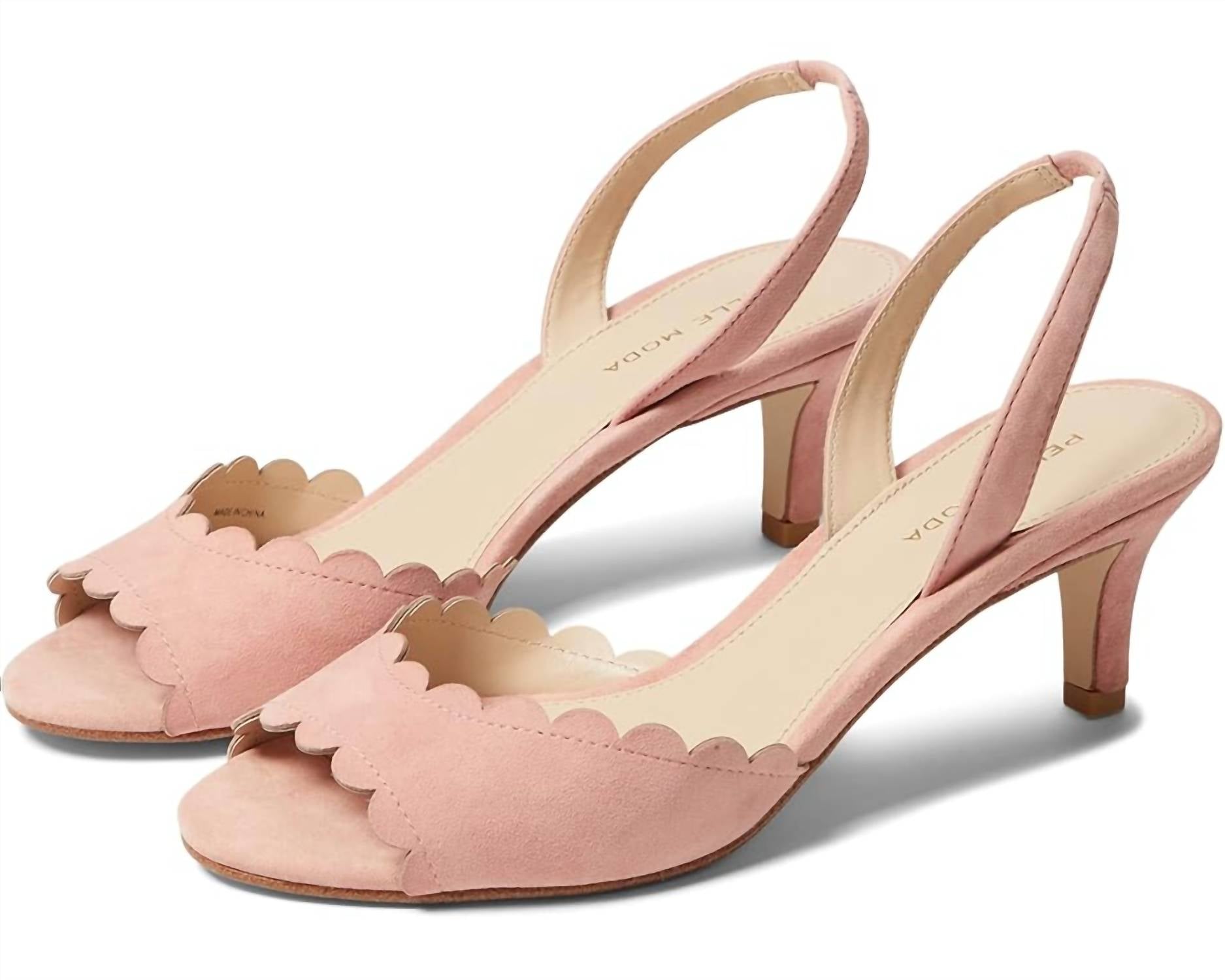 Женские туфли Benet Suede на каблуках из замши цвета пиона PELLE MODA, цвет peony kid suede
