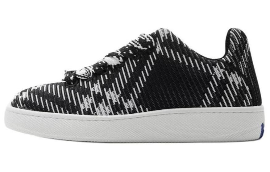 

Кроссовки Burberry Check Knit Box Sneakers, черный / белый