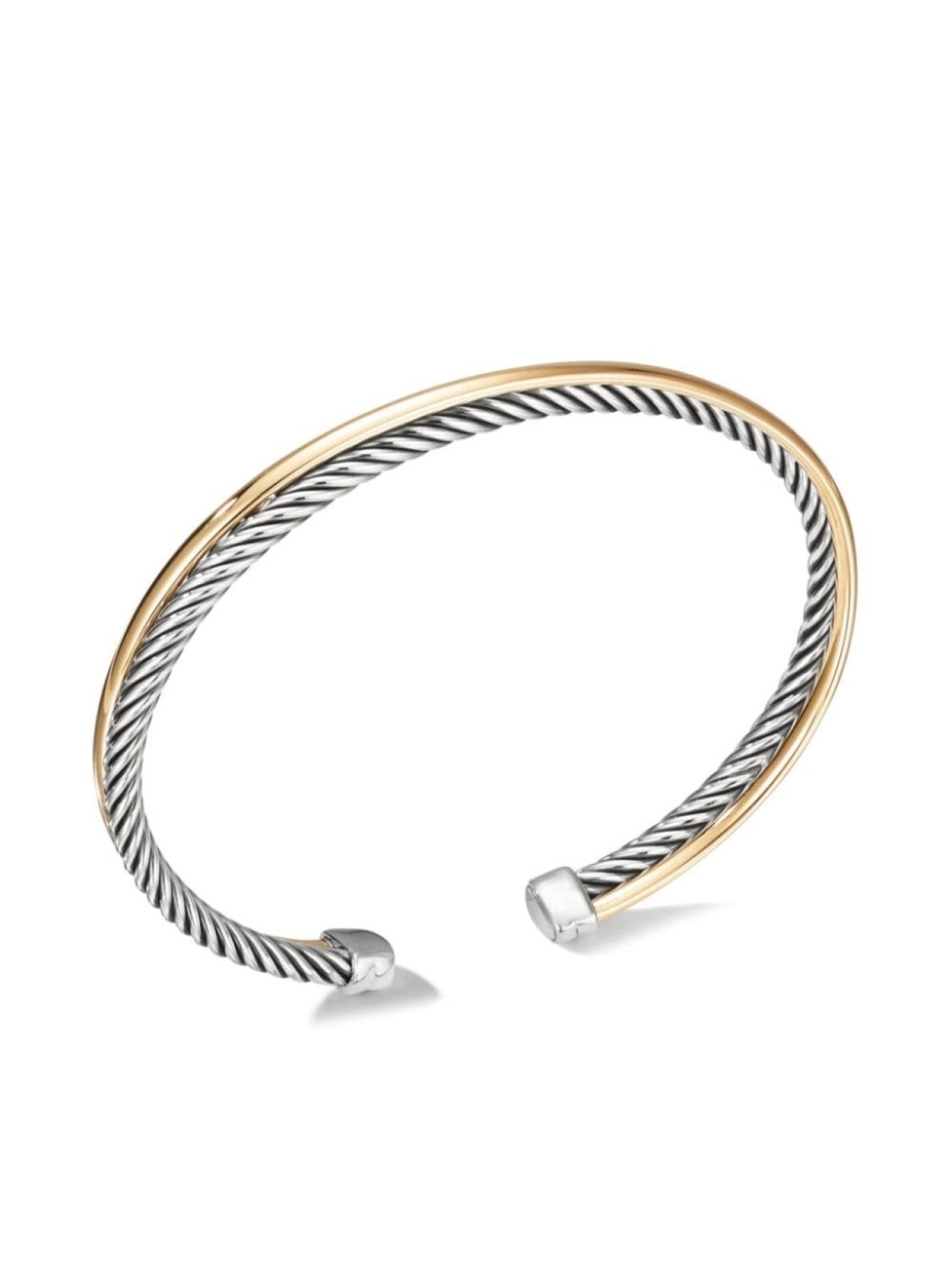 

Браслет Crossover из желтого золота David Yurman, серебряный