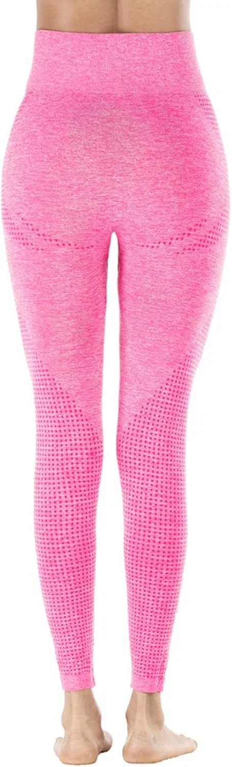 Леггинсы с завышенной талией, Generic, A01_hot Pink — фото 3