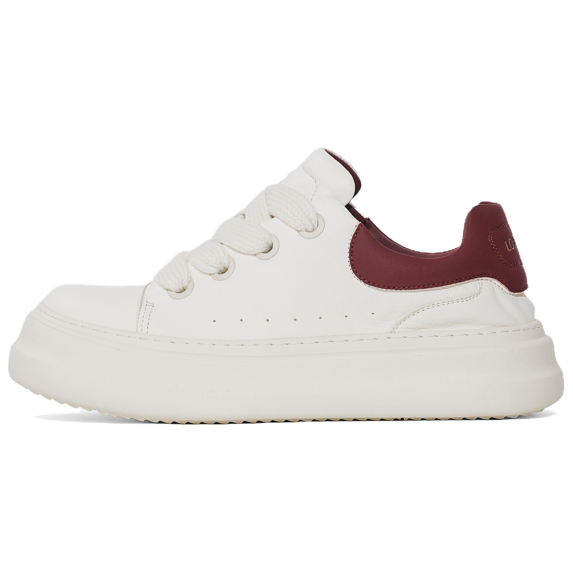 

LOUISPRO Износостойкие и легкие мужские кэжуал кеды низкие бело-красные, цвет White Red