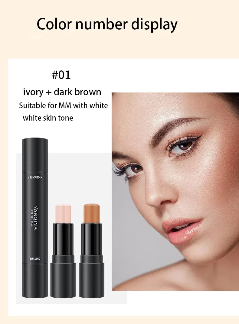 Двусторонний стик для контуринга и хайлайтера Lovelycat Lovelycat, 02: Lotus + Light Brown — фото 4