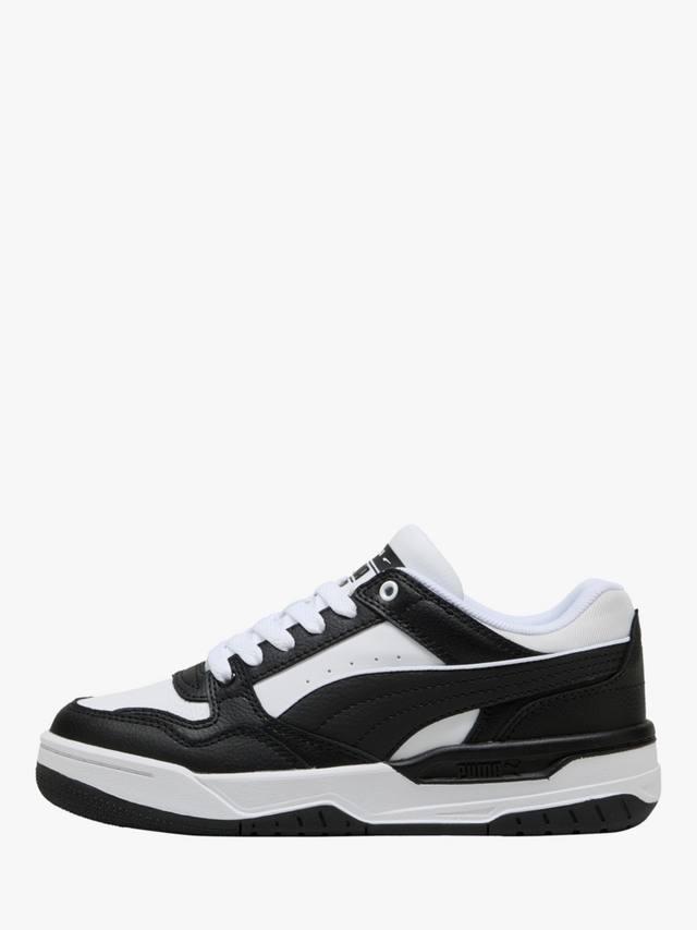 Детские кожаные кроссовки Rebound Retro PUMA, White/Black — фото 4