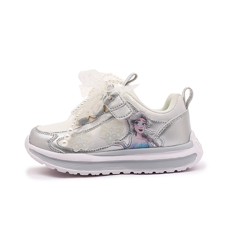 

Непромокаемые нескользящие износостойкие дышащие низкие кроссовки для детей Disney, серебро