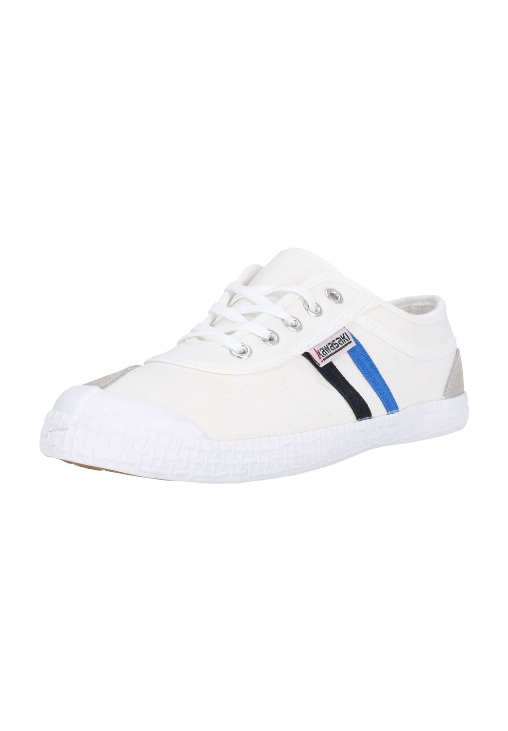 Кроссовки Retro Canvas в великолепном ретро-дизайне kawasaki, цвет White Blue Black