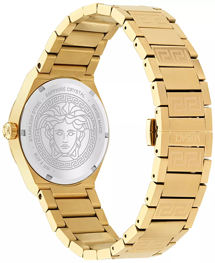Женские наручные часы Swiss V-Auria с позолоченным браслетом, 39 мм Versace — фото 3