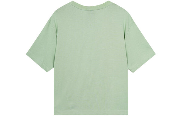 Футболка (WMNS) Nike Sportswear Swoosh 3D Logo Loose Breathable Round Neck Short Sleeve Green T-Shirt, зеленый — фото 2