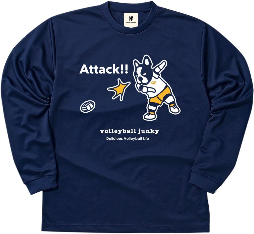 

Футболка Volleyball Junky Attack NO2 Long Poly Tee VJ16501 Navy S Claudio Pandiani, темно-синий