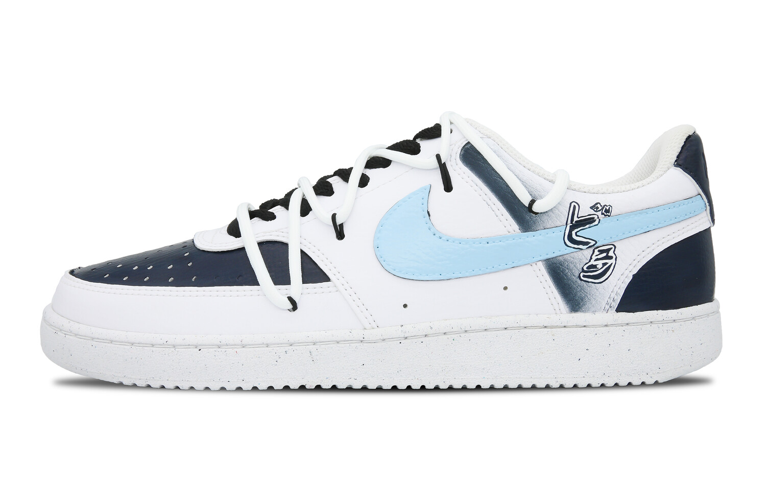 

Кроссовки Nike Court Vision 1 Skateboard Shoes Men Low-Top Blue, белый/черный