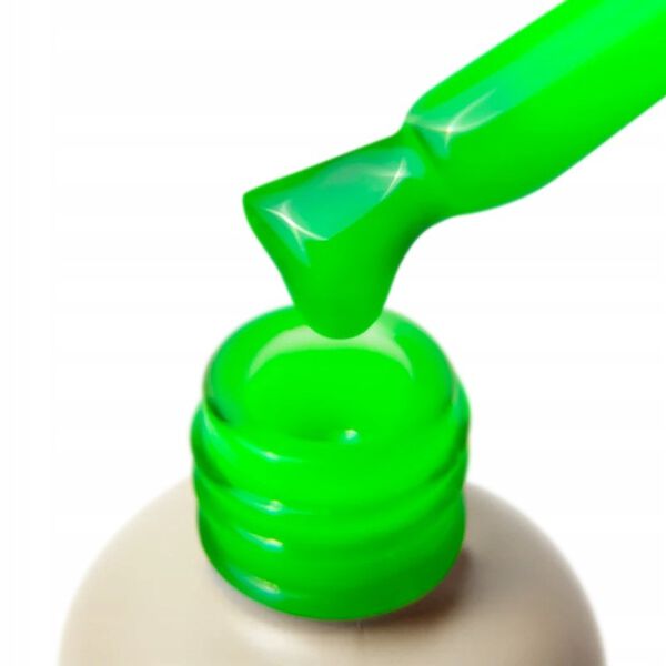 Гель для моделирования ногтей УФ/светодиод неоновый зеленый, 8 мл Pnb Strong iron gel, цвет neon green — фото 3
