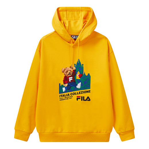 

Толстовка men's sports pullover yellow Fila, желтый