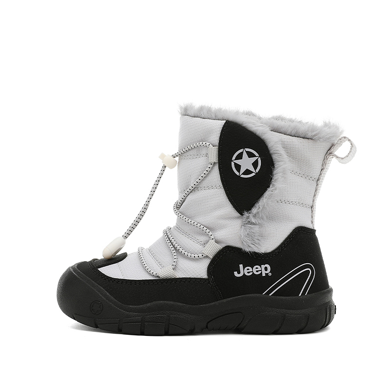 

Устойчивые к скольжению и истиранию термо высокие зимние ботинки Kids' Jeep, cold mountain серебро