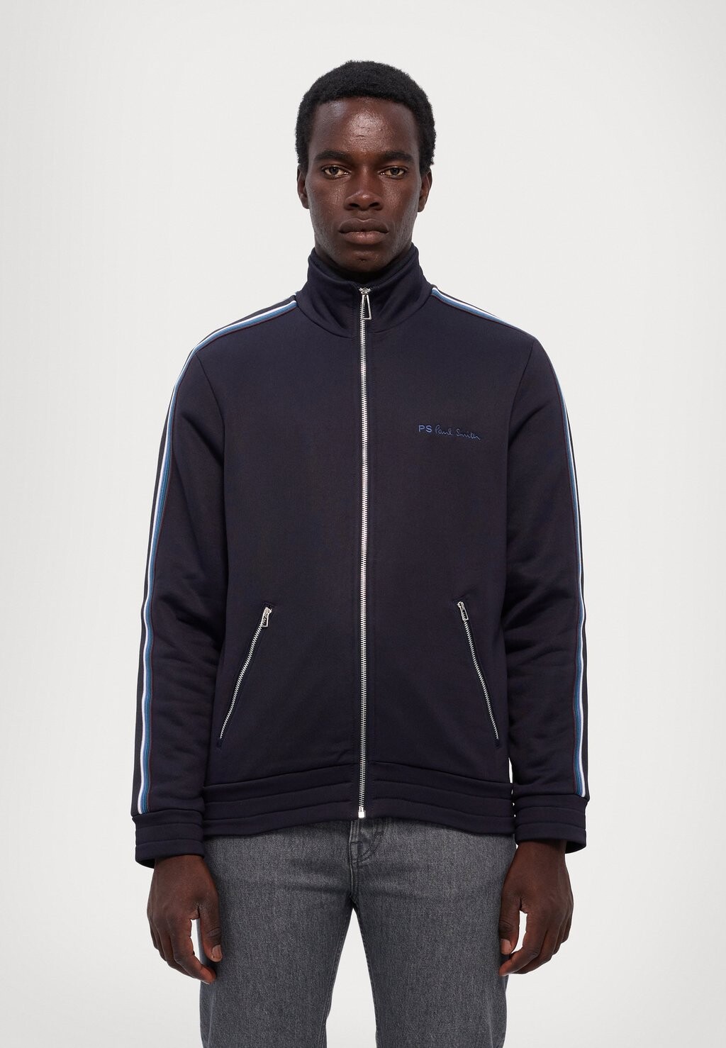 

Толстовка на молнии REGULAR FIT FUNNEL NECK PS Paul Smith, темно-синий