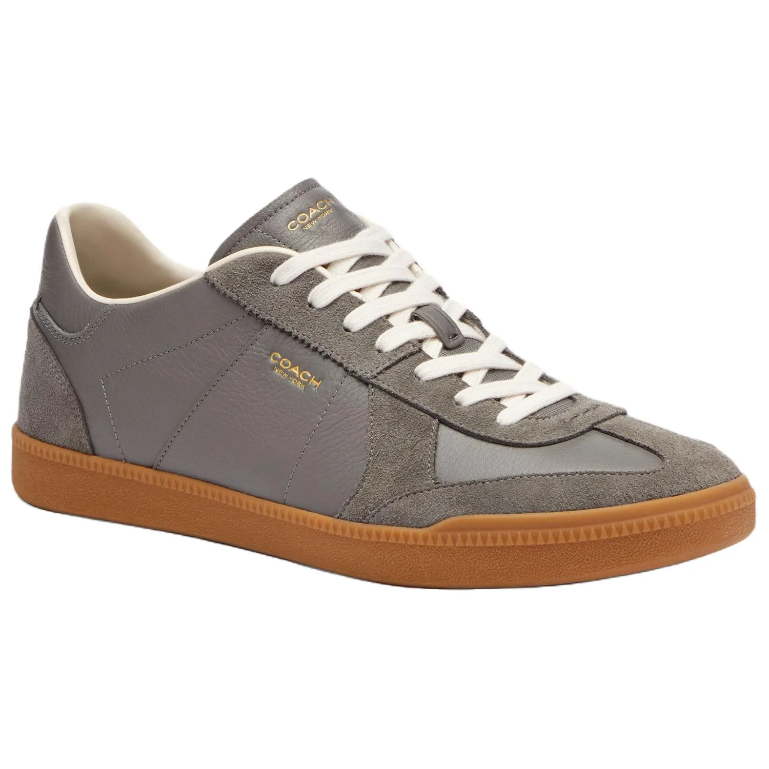 COACH Ellis Cow Split Leather Low top Skateboard Shoes мужские Gray — фото 4
