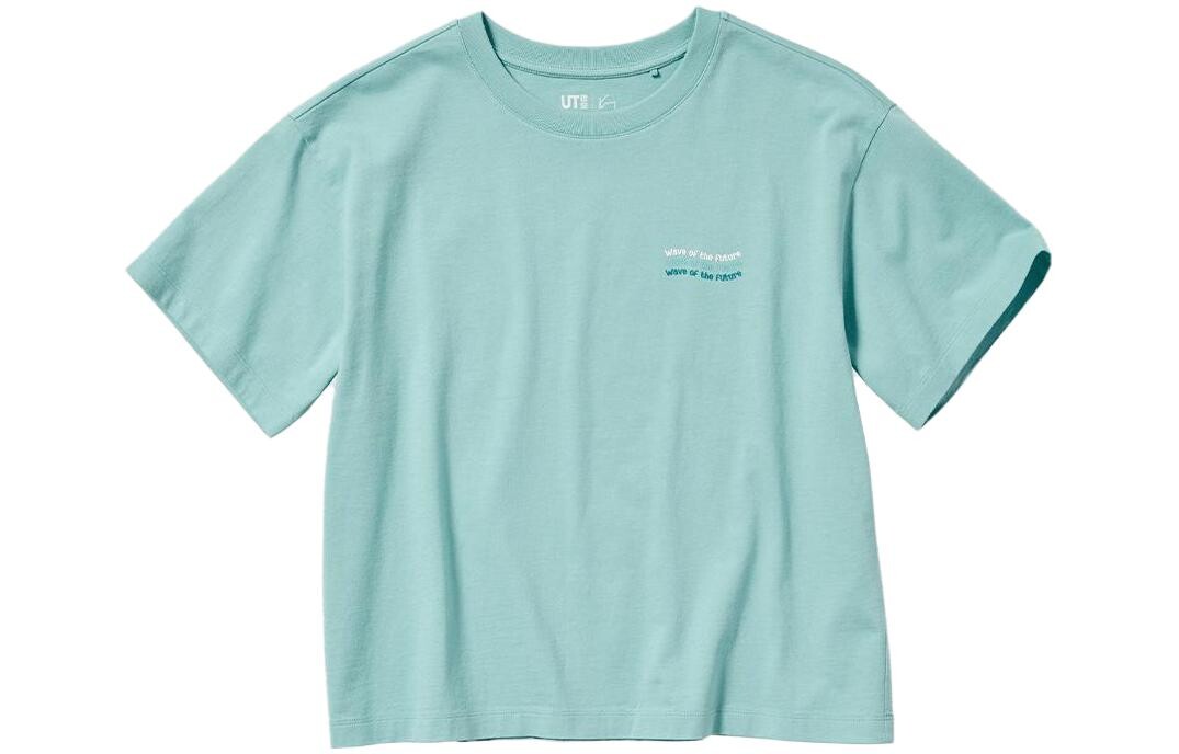 X POP MART SS23 Футболка женская зеленая Uniqlo — фото 2