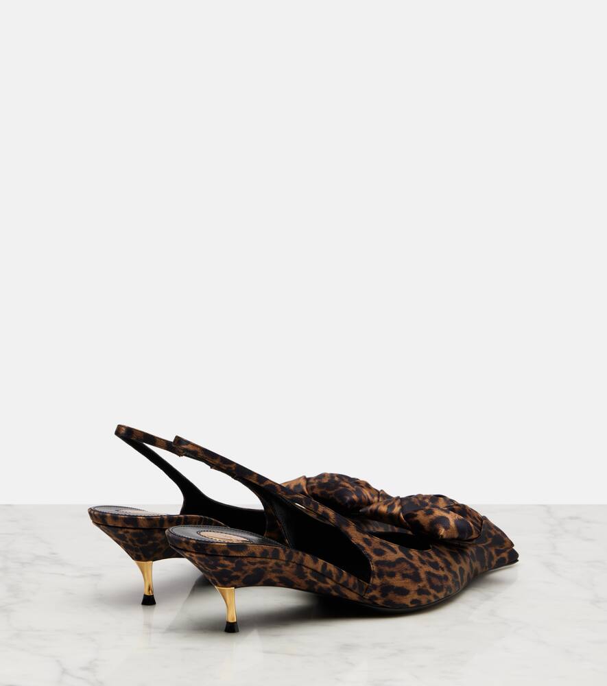 Туфли-лодочки Dakota 50 на тонком каблуке с леопардовым принтом Saint Laurent, Leopard/Nero — фото 2