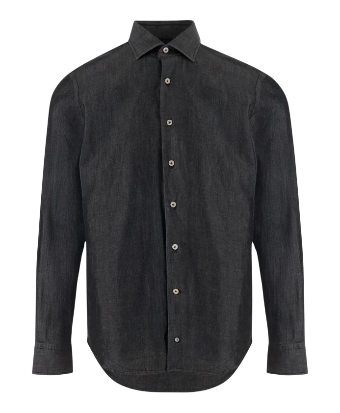 

Хлопковая рубашка Alessandro Gherardi, серый