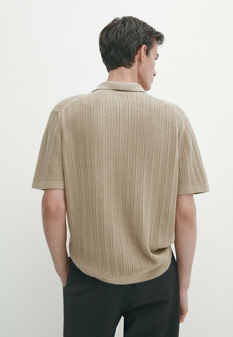 

Поло SHORT SLEEVE Massimo Dutti, светло-коричневый