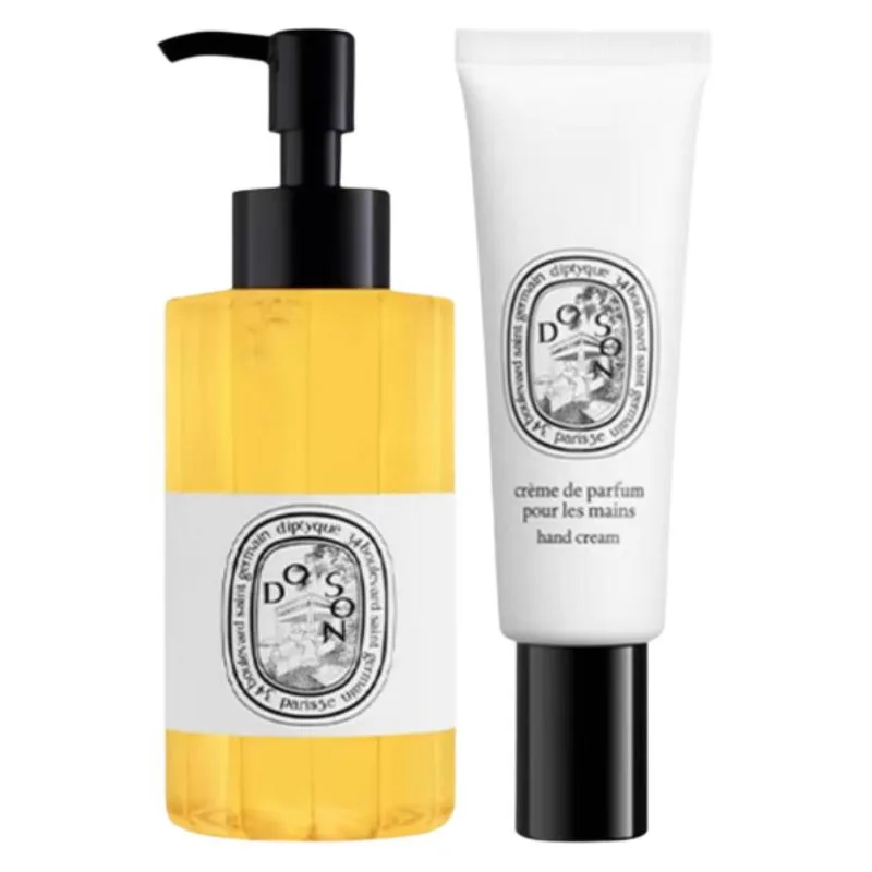 Набор для ухода за телом Tiptiq с успокаивающим эффектом для кожи Diptyque, Two-Piece Set: Du Sant Bath Oil 200ml+Du Sant Hand Cream 45ml