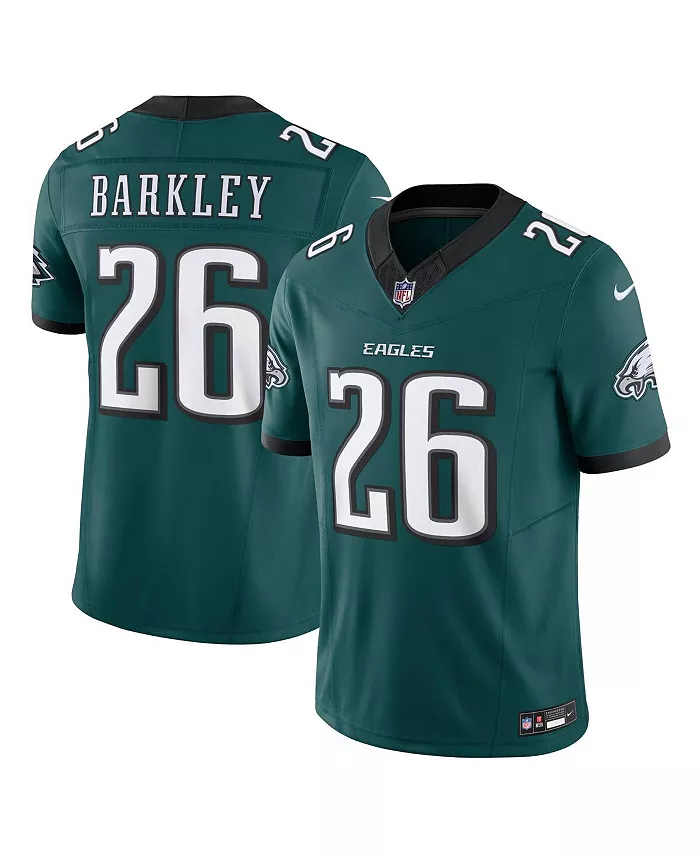 

Мужская лимитированная джерси Philadelphia Eagles Vapor F.U.S.E. цвета Midnight Green с именем Saquon Barkley Nike