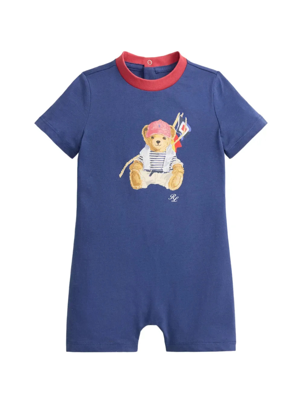 Комбинезон с принтом polo bear POLO RALPH LAUREN KIDS, синий