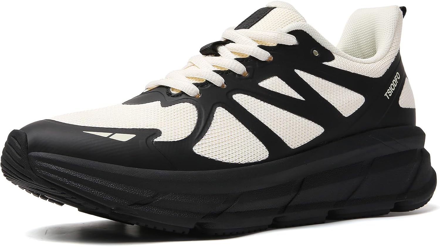 

Кроссовки TSIODFO для мужчин, для бега и тренажерного зала, черный/бежевый