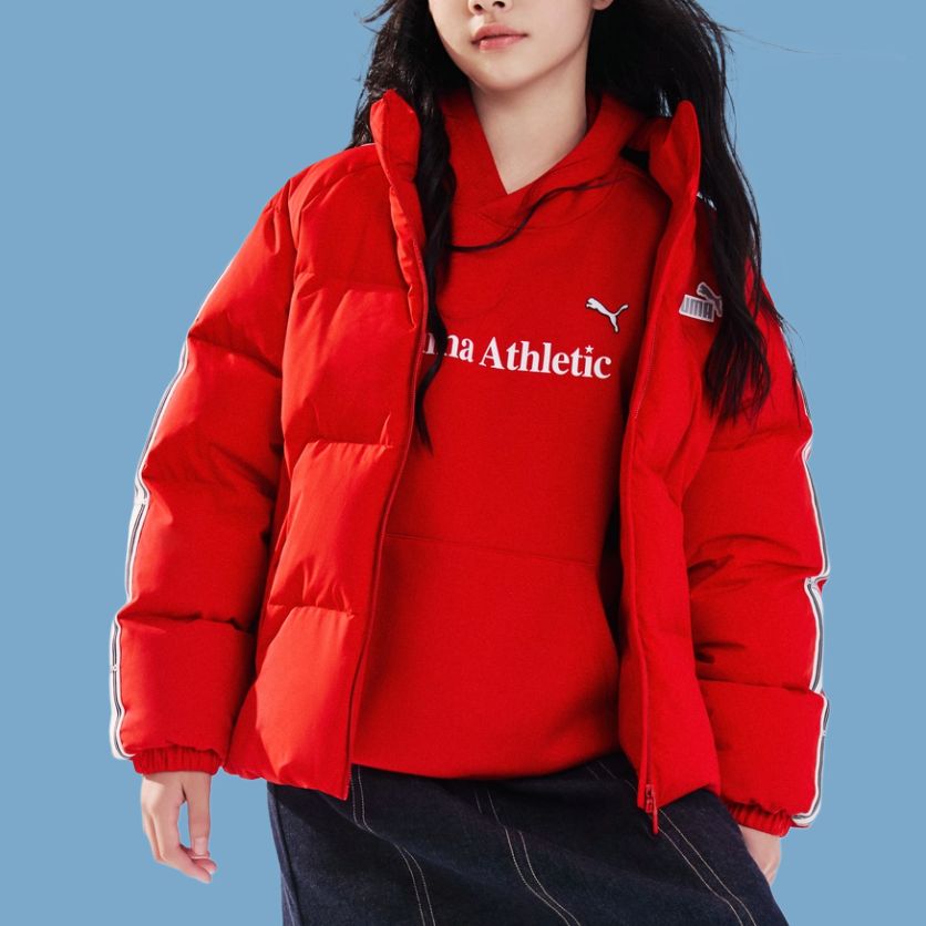 Пуховик Sportstyle Series Kids' PUMA, оранжевый — фото 3