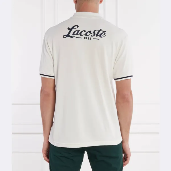 Рубашка поло стандартного кроя Lacoste, белый — фото 2