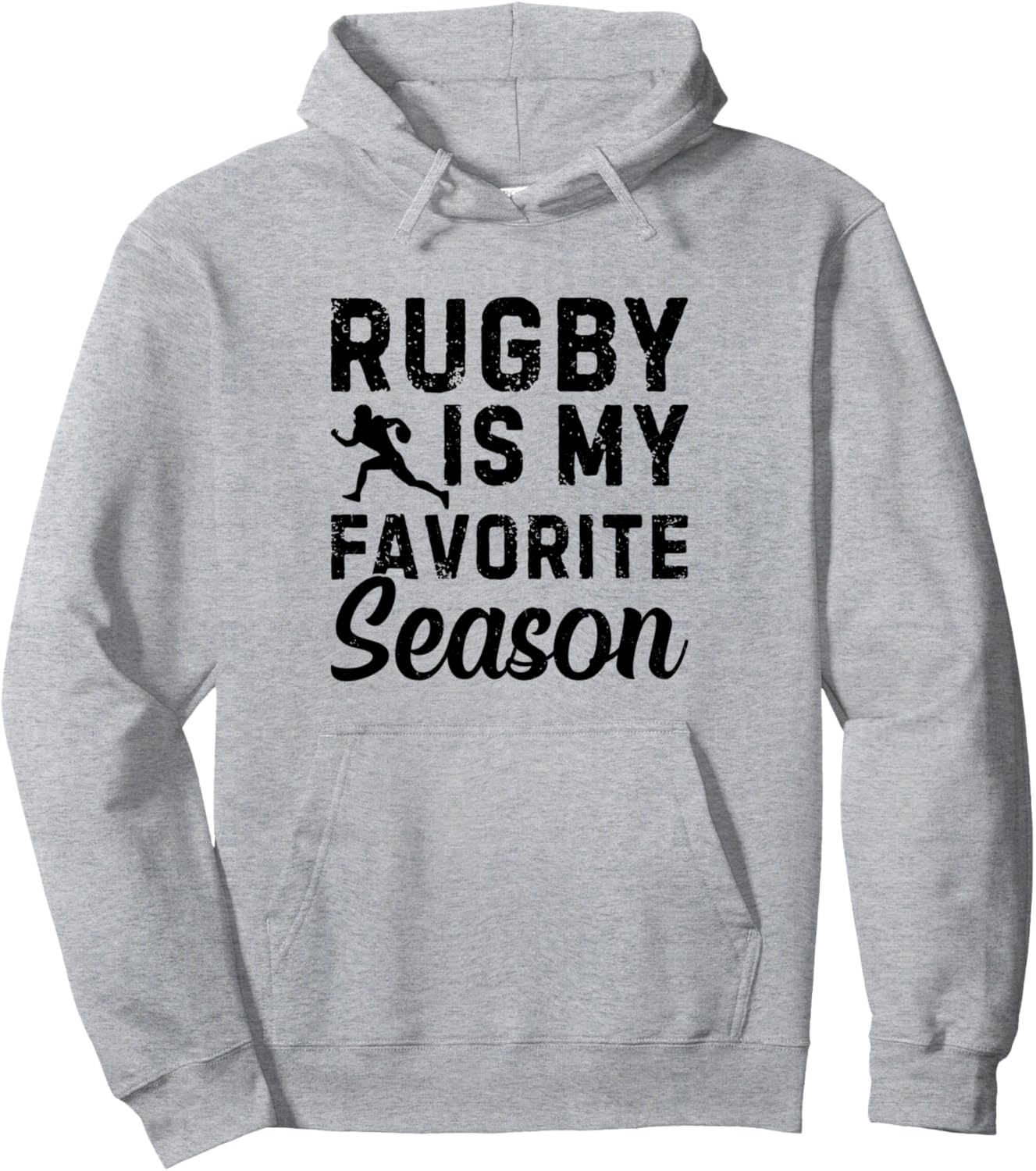 

Регби - мой любимый сезон. Толстовка с надписью «Регби» Funny Rugby Player Funny Rugby Quotes, серый