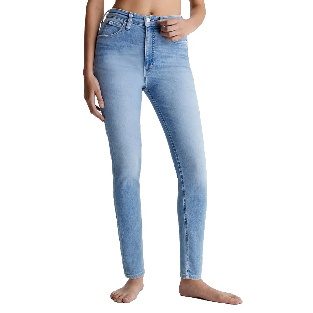 

Джинсы Calvin Klein Super Skinny Ankle Fit high waist, синий