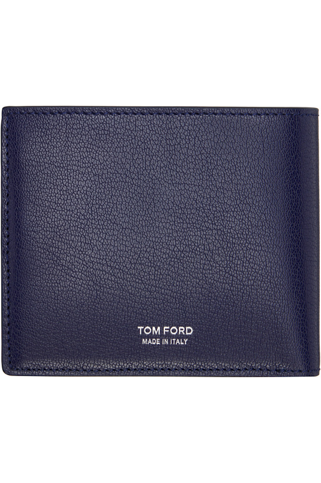 

Удлиненный зажим для денег в форме буквы Т, кошелек Tom Ford, темно-синий