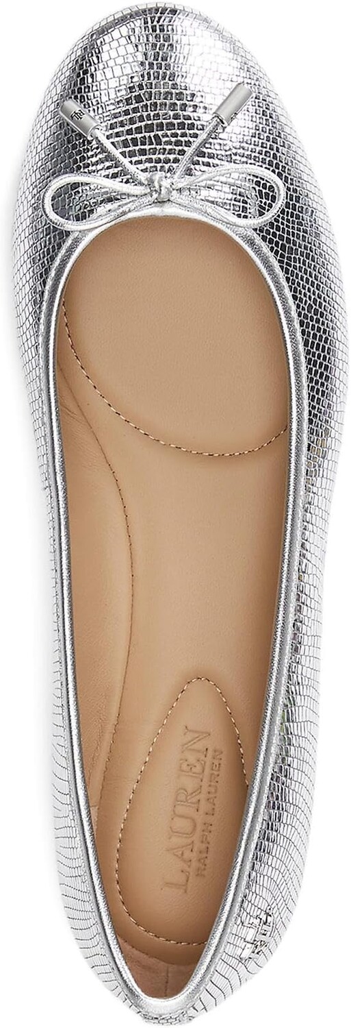 Туфли на плоской подошве LAUREN Ralph Lauren Jayna Flat, цвет Polished Silver — фото 2