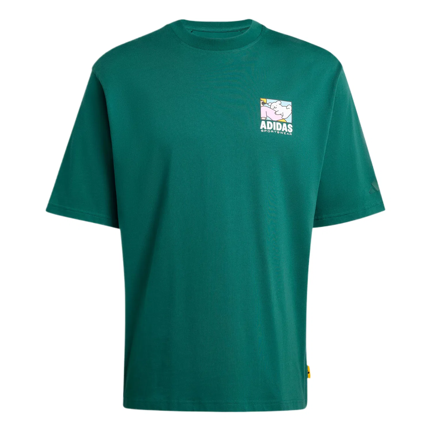Футболка мужская Forest Green с круглым вырезом Adidas