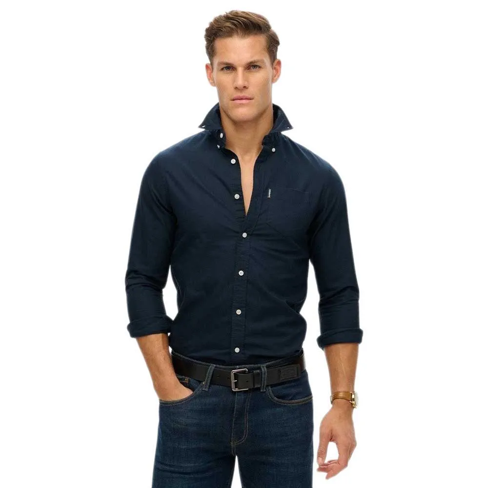 

Рубашка Superdry Essentials Oxford, синий