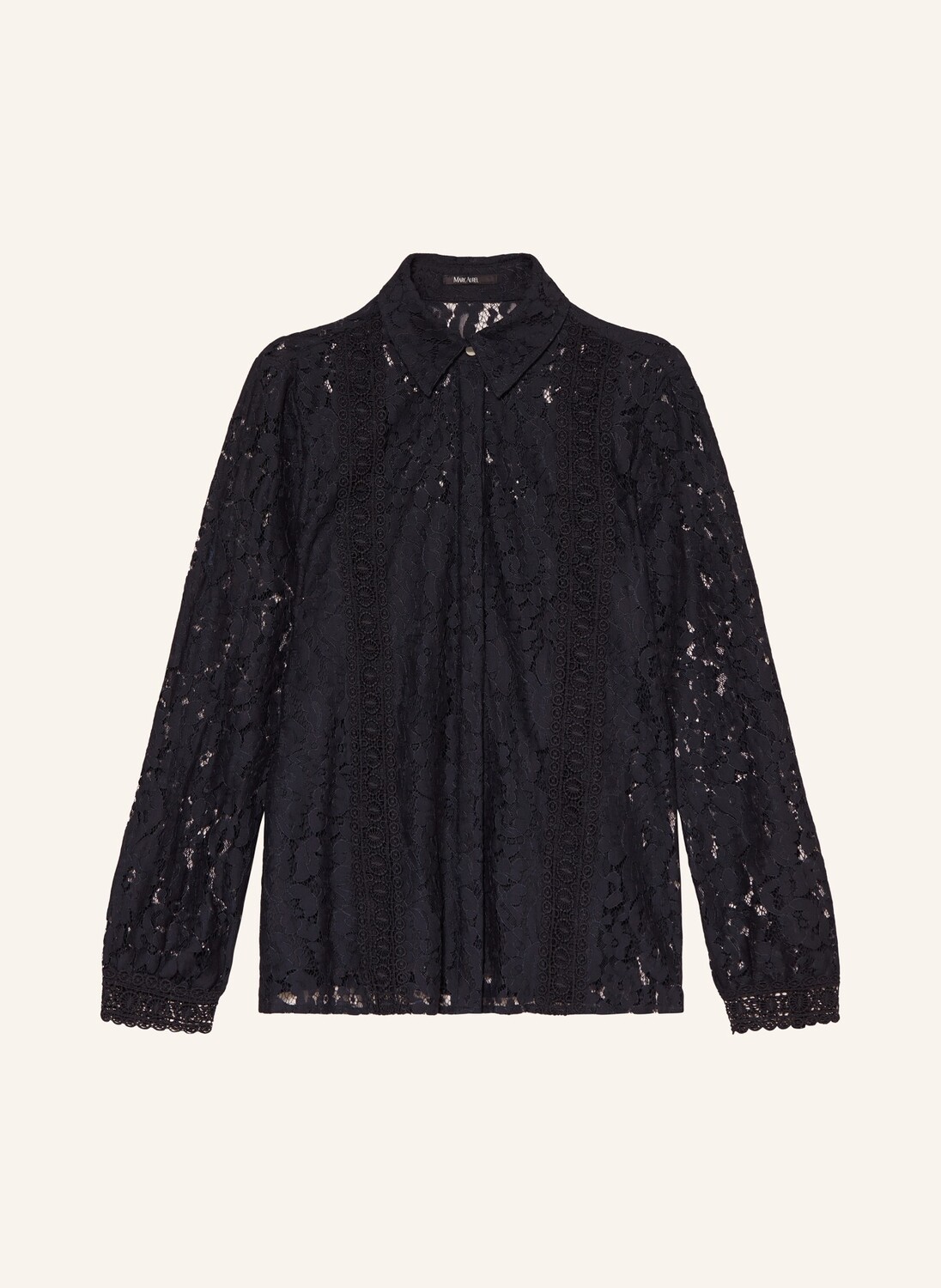 

Кружевная блузка-рубашка MARC AUREL, темно-синий