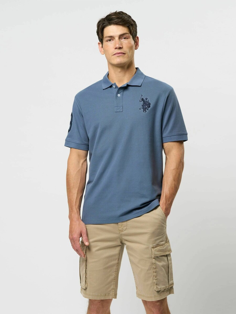 Рубашка U.S. POLO ASSN. Alfredo, цвет Navy/Sapphire — фото 2
