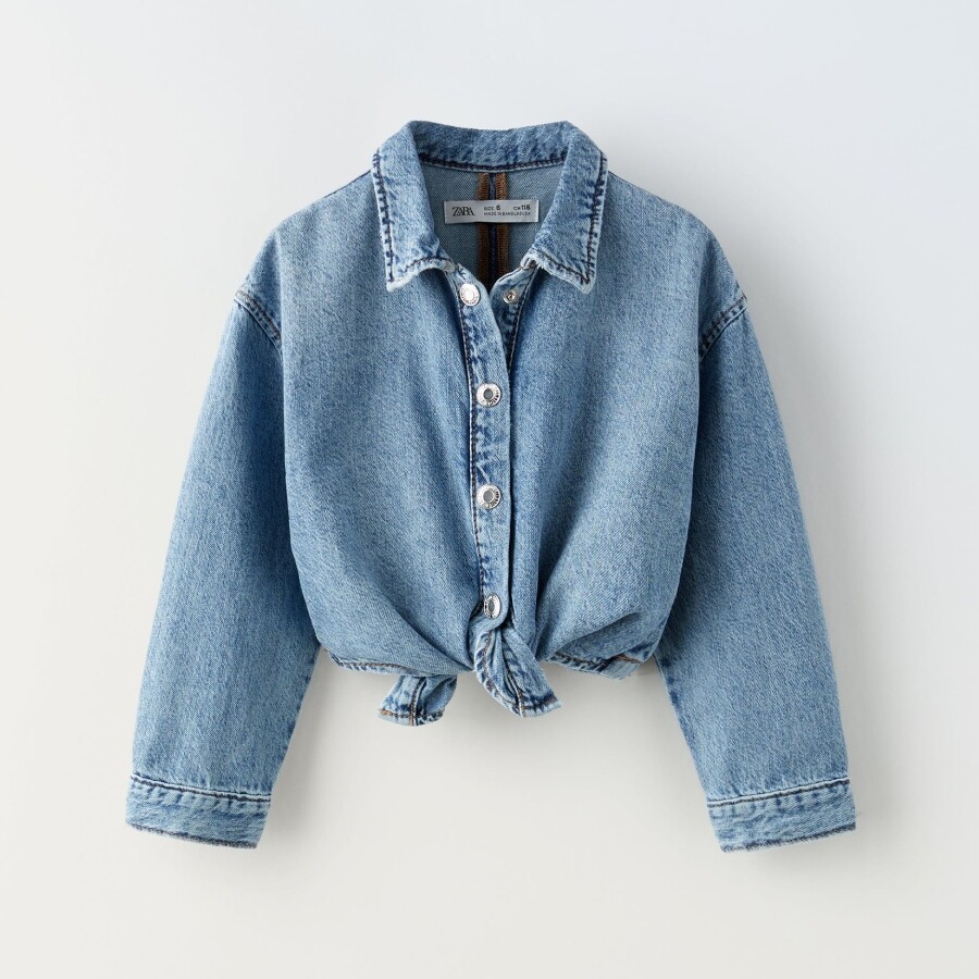 

Рубашка Zara Denim, синий