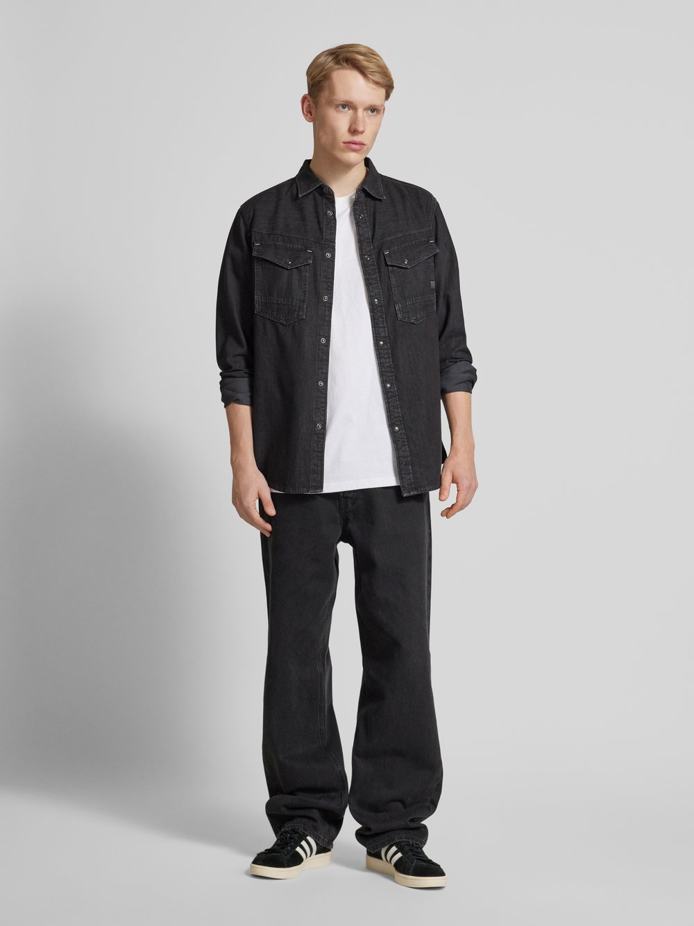 

Рубашка джинсовая облегающего кроя с этикеткой, модель «Дакота» G-Star Raw