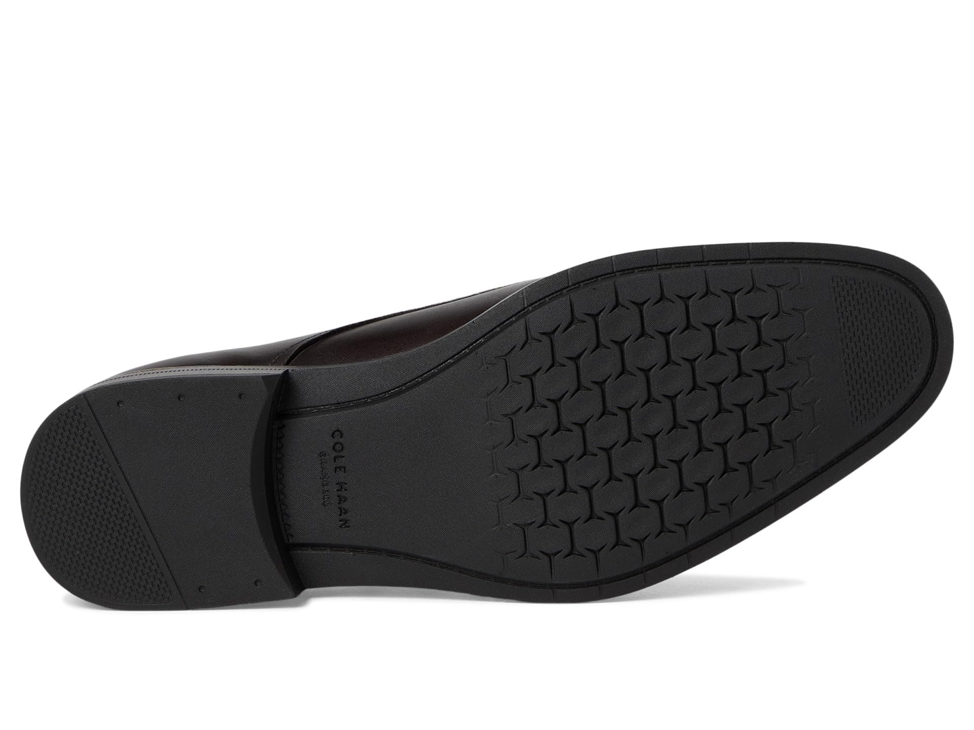 Оксфорды Cole Haan Harmon Grand Plain Toe Oxfords, цвет Dark Chocolate/Black Waterproof — фото 3