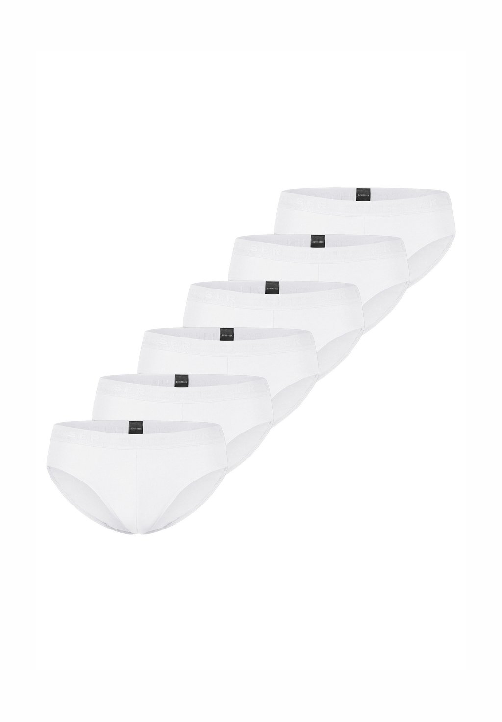 

Трусы-брифы 6ER PACK Schiesser, белый