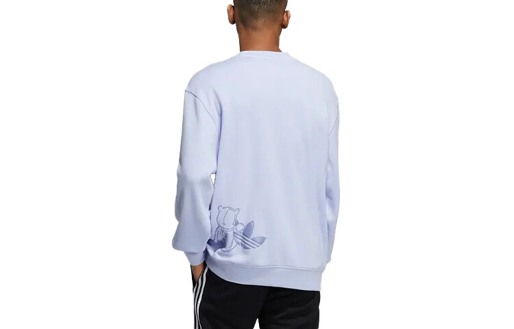 Толстовка мужская сиреневая Adidas Originals, светло-фиолетовый — фото 3