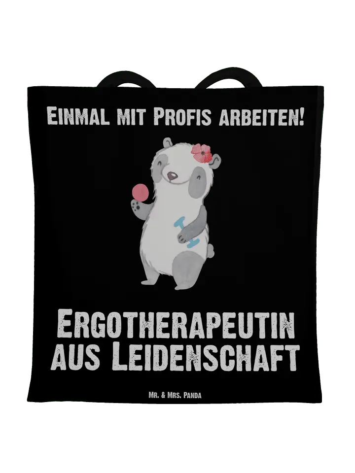 

Сумка для переноски Mr & Mrs Panda Ergotherapeutin Leidenschaft, черный