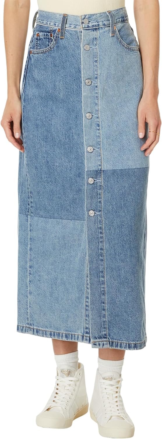 

Женская юбка-миди Levi's с нашивкой на пуговицах, Clean Craft